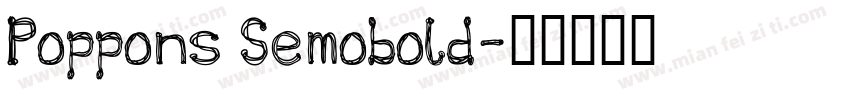 Poppons Semobold字体转换